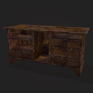 Rustic Wooden Dresser Drawers