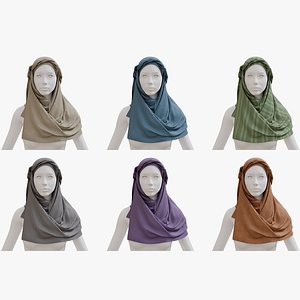 3D Arab scarf model