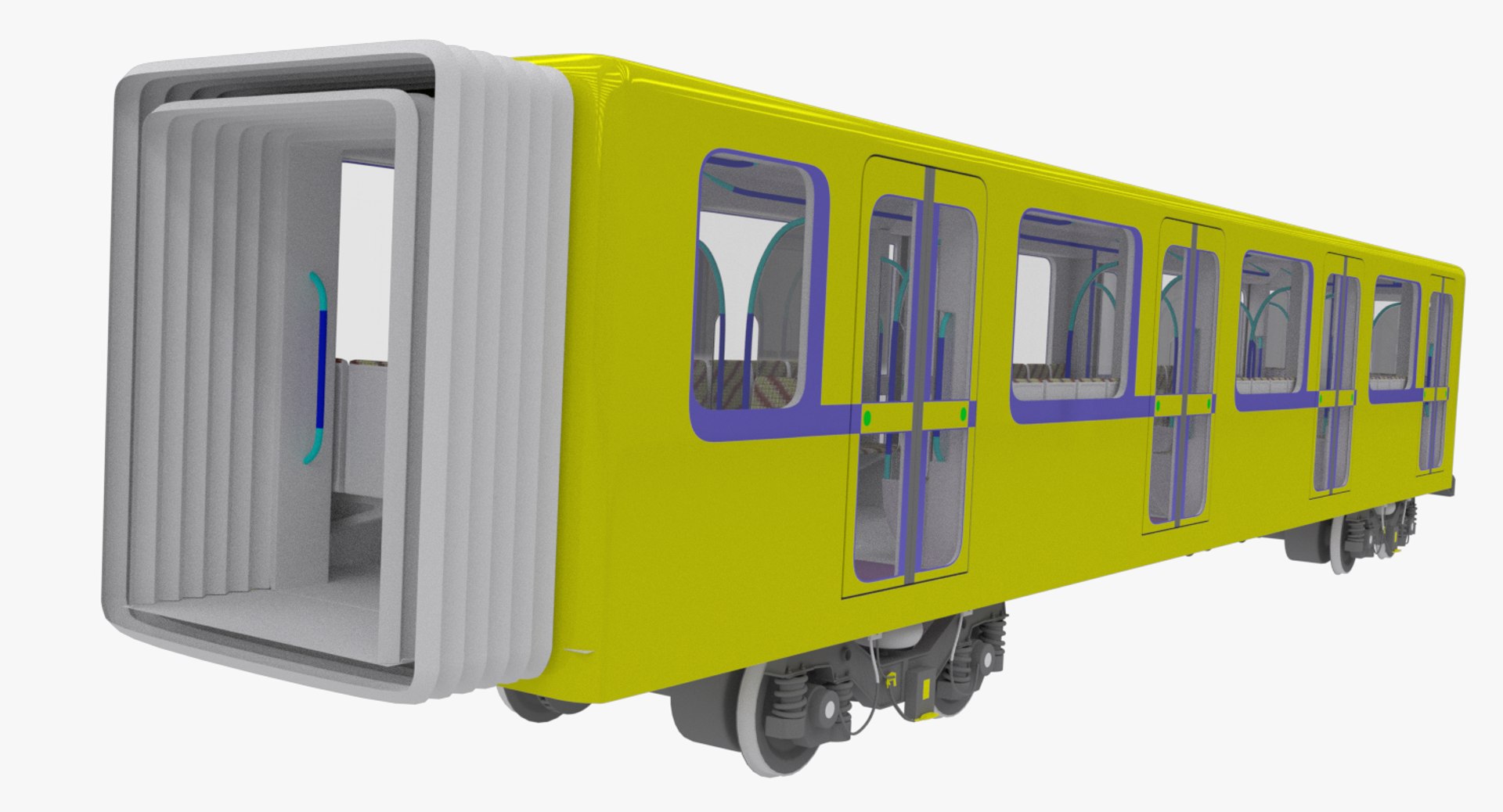 Subway Model - TurboSquid 1152787