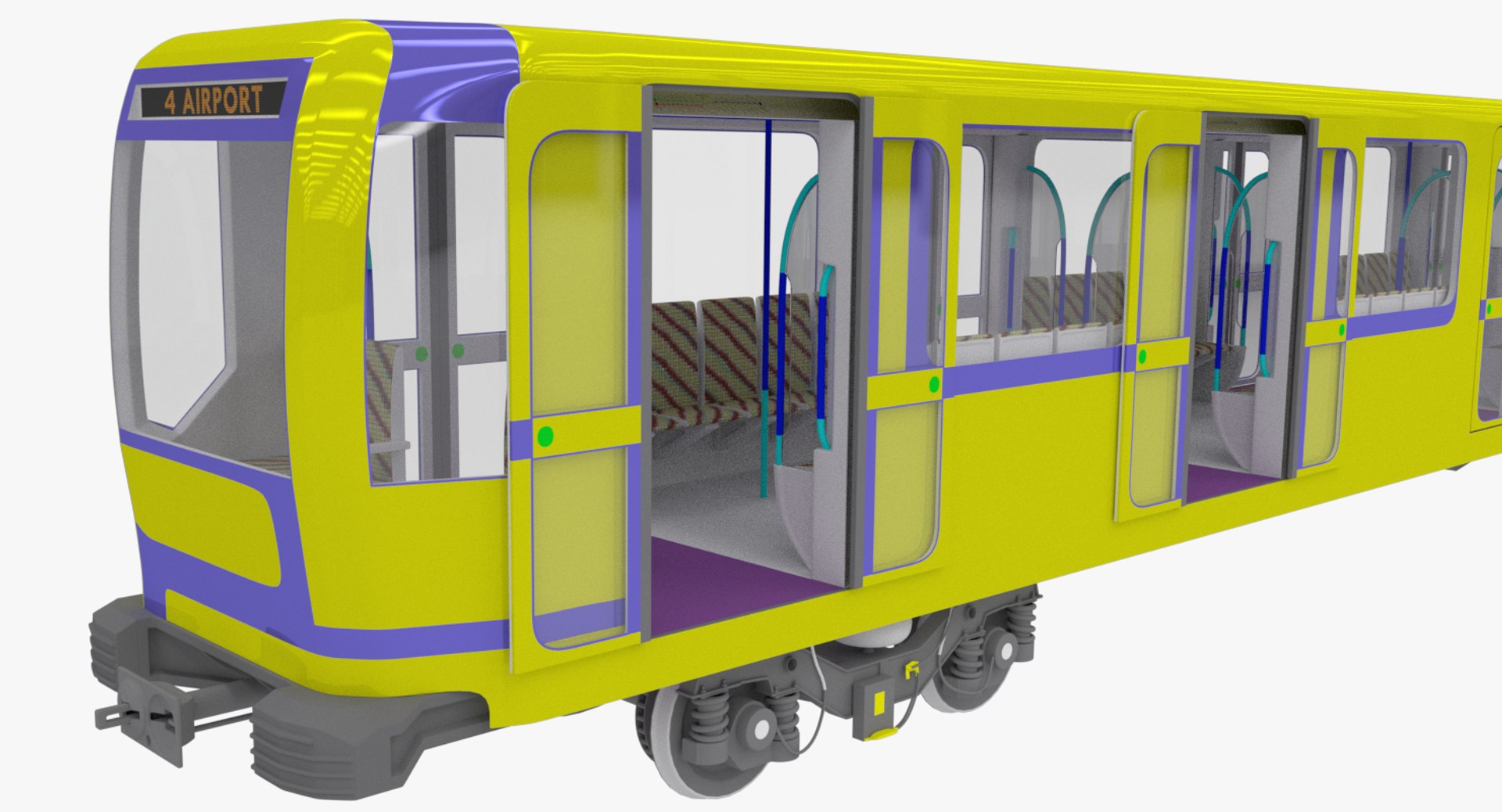 Subway Model - TurboSquid 1152787