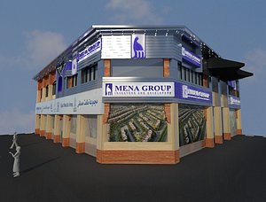arch industrial building model