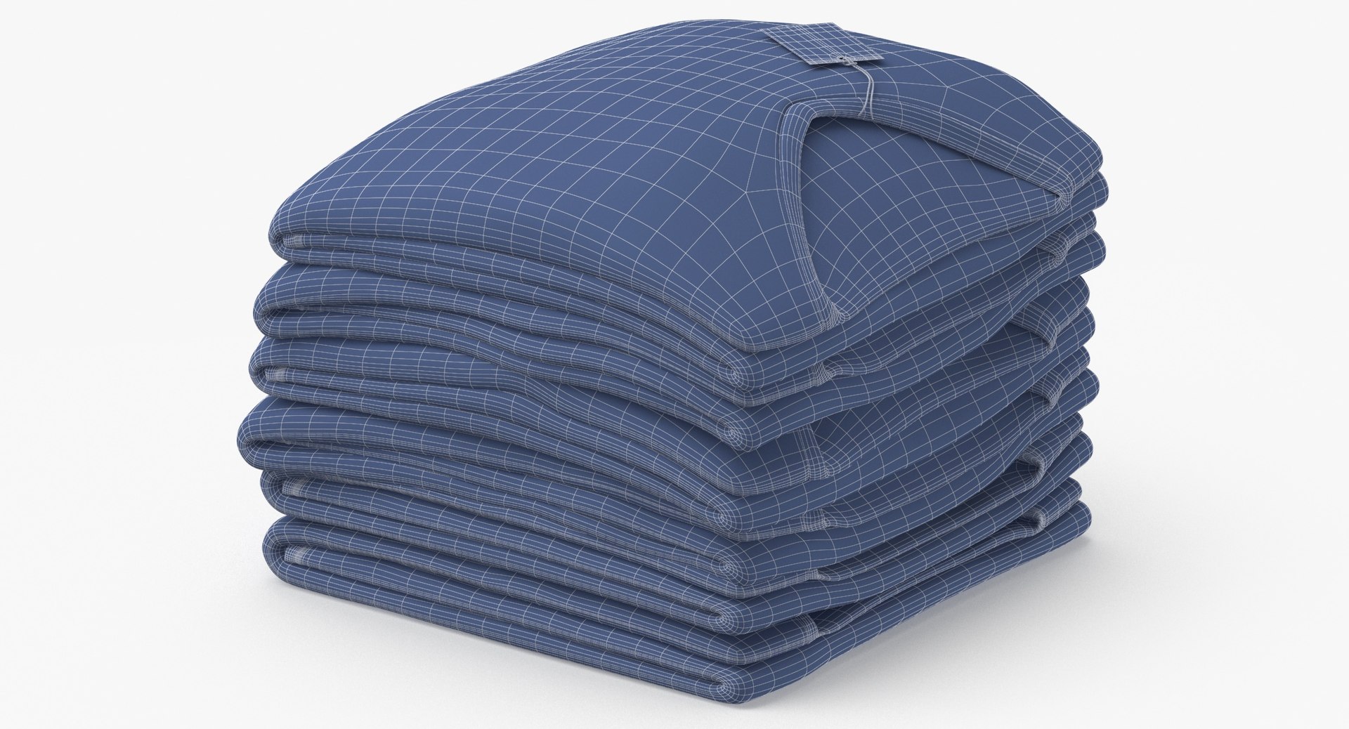 Folded Sweater V Neck 6 Pile Color Variations 3D model - TurboSquid 2052353