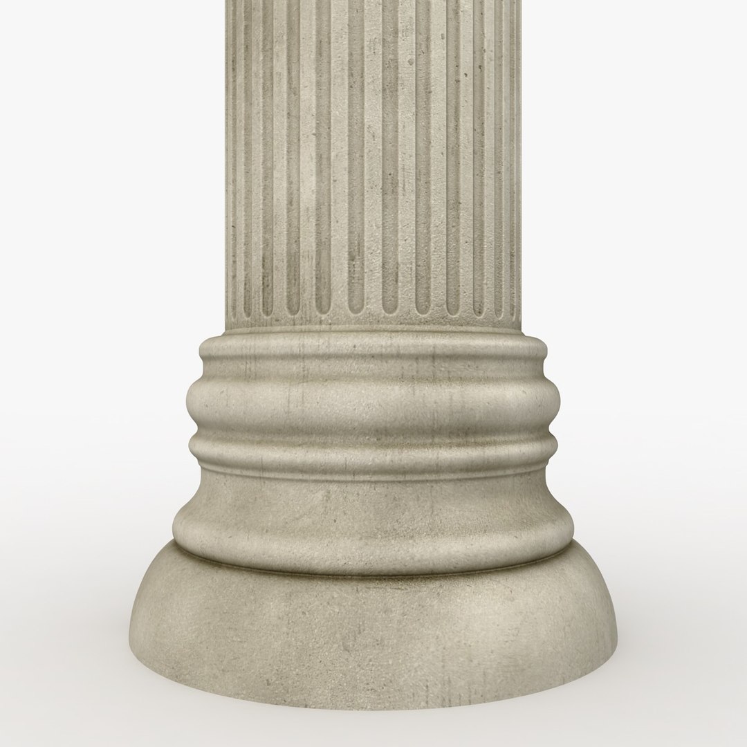 Column 01 Gray 3d 3ds