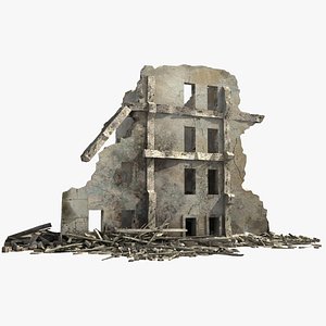 Ruined Building Damaged 02