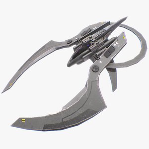 Scifi patrol vehicle 3D model