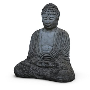 stone buddha statue 3d 3ds