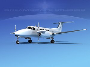 propellers beechcraft super king air 3d lwo