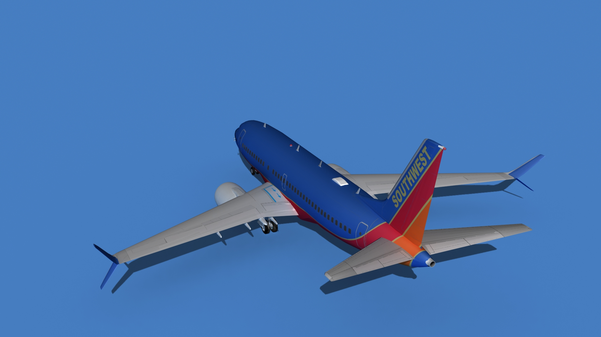 3D Boeing 737 Max 7 Southwest Airlines model - TurboSquid 1760832