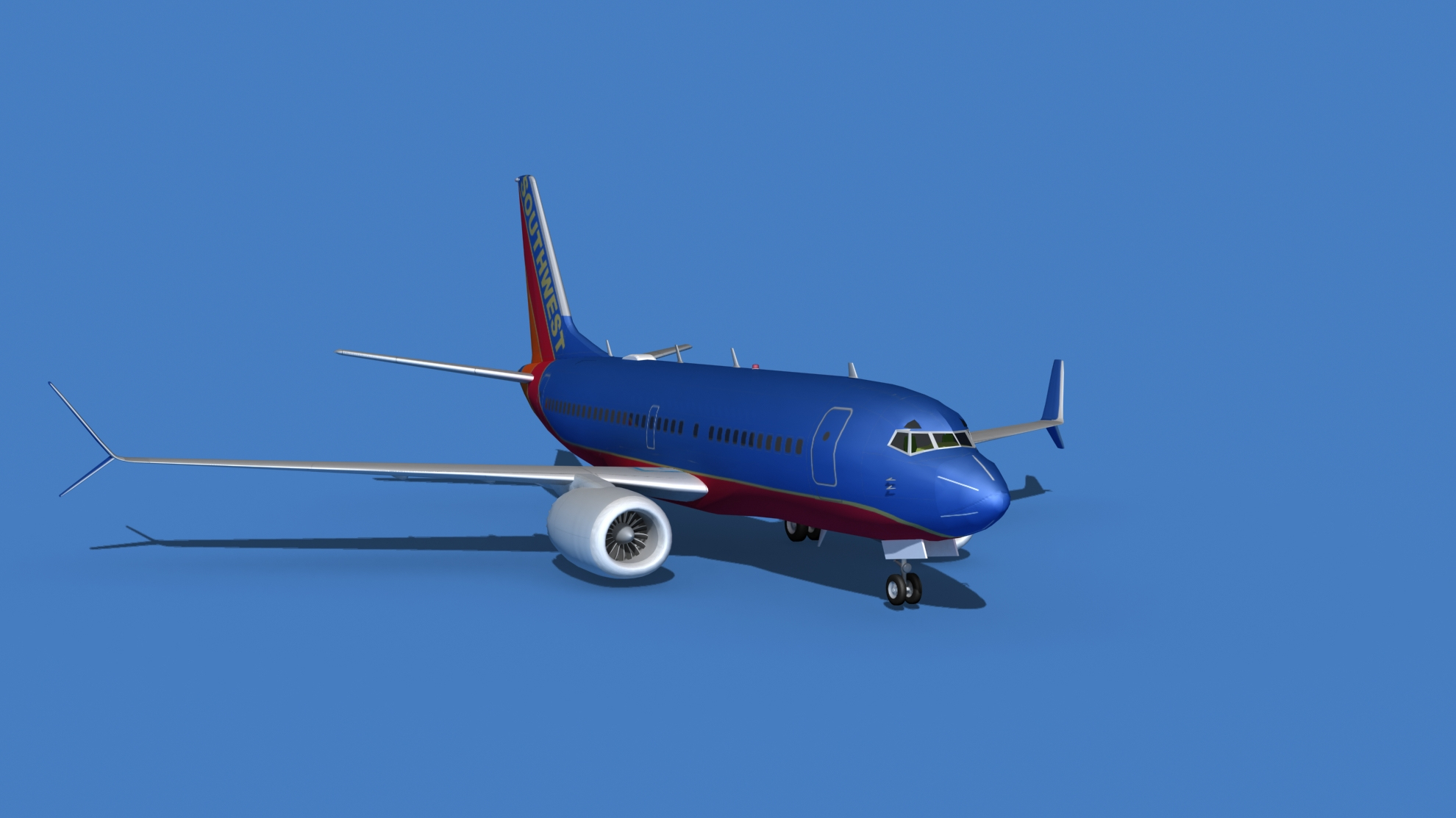 3D Boeing 737 Max 7 Southwest Airlines model - TurboSquid 1760832