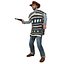 Cowboys P LOD1 Rigged Pack