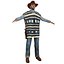 Cowboys P LOD1 Rigged Pack