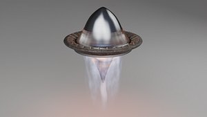3D model light rocket engine