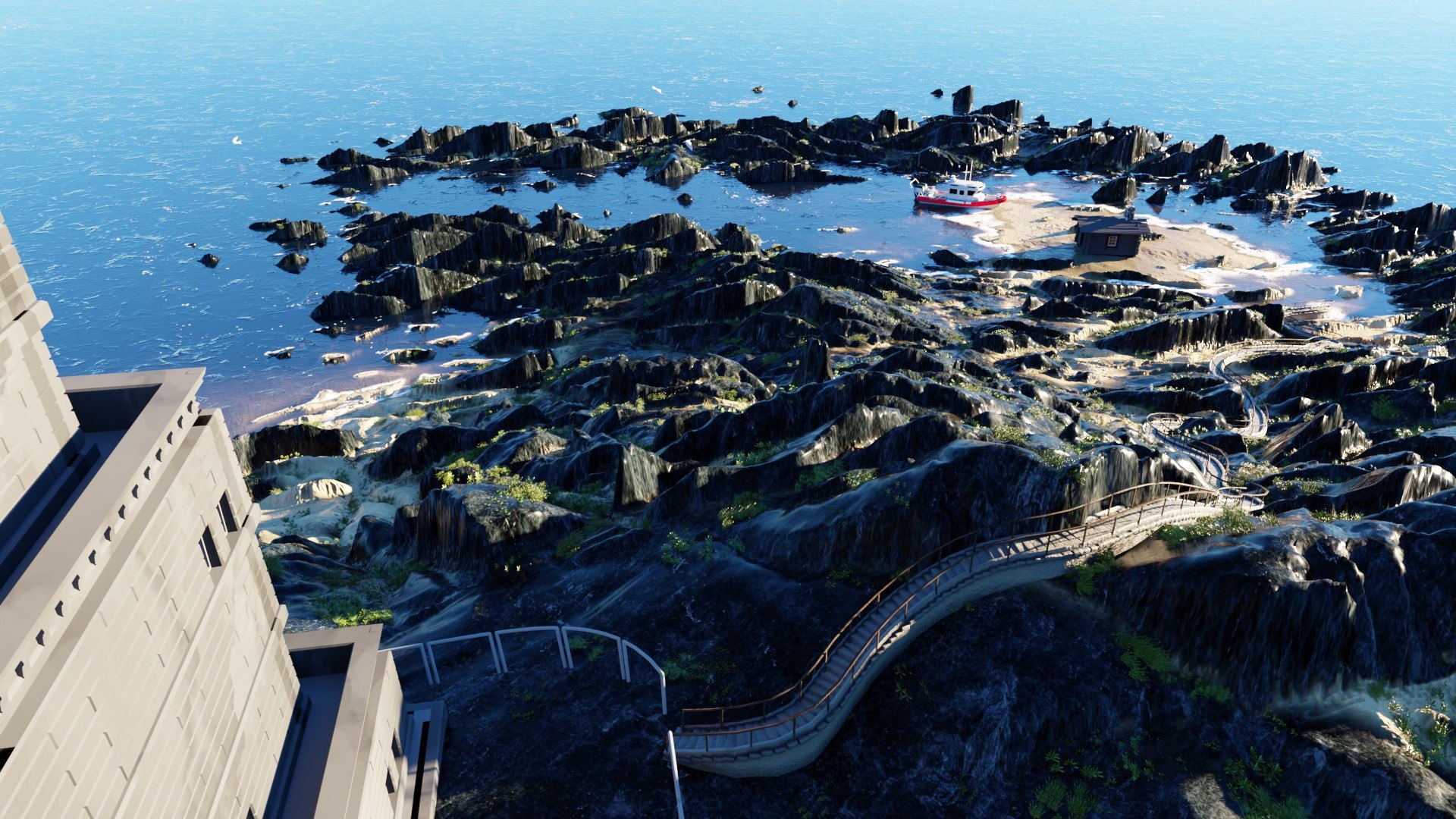 The Lighthouse Rock Model - TurboSquid 1950853