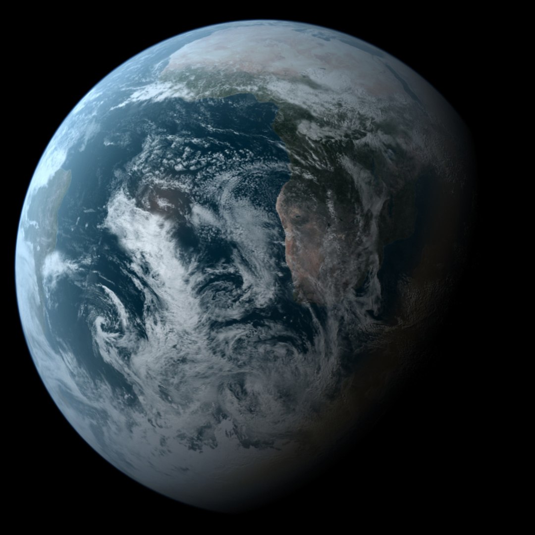 earth cloud 3d model