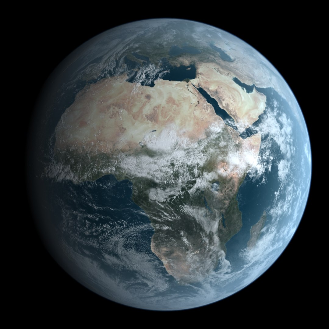 earth cloud 3d model