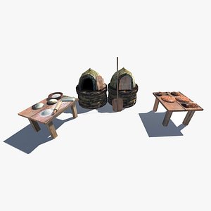 medieval oven 3d model