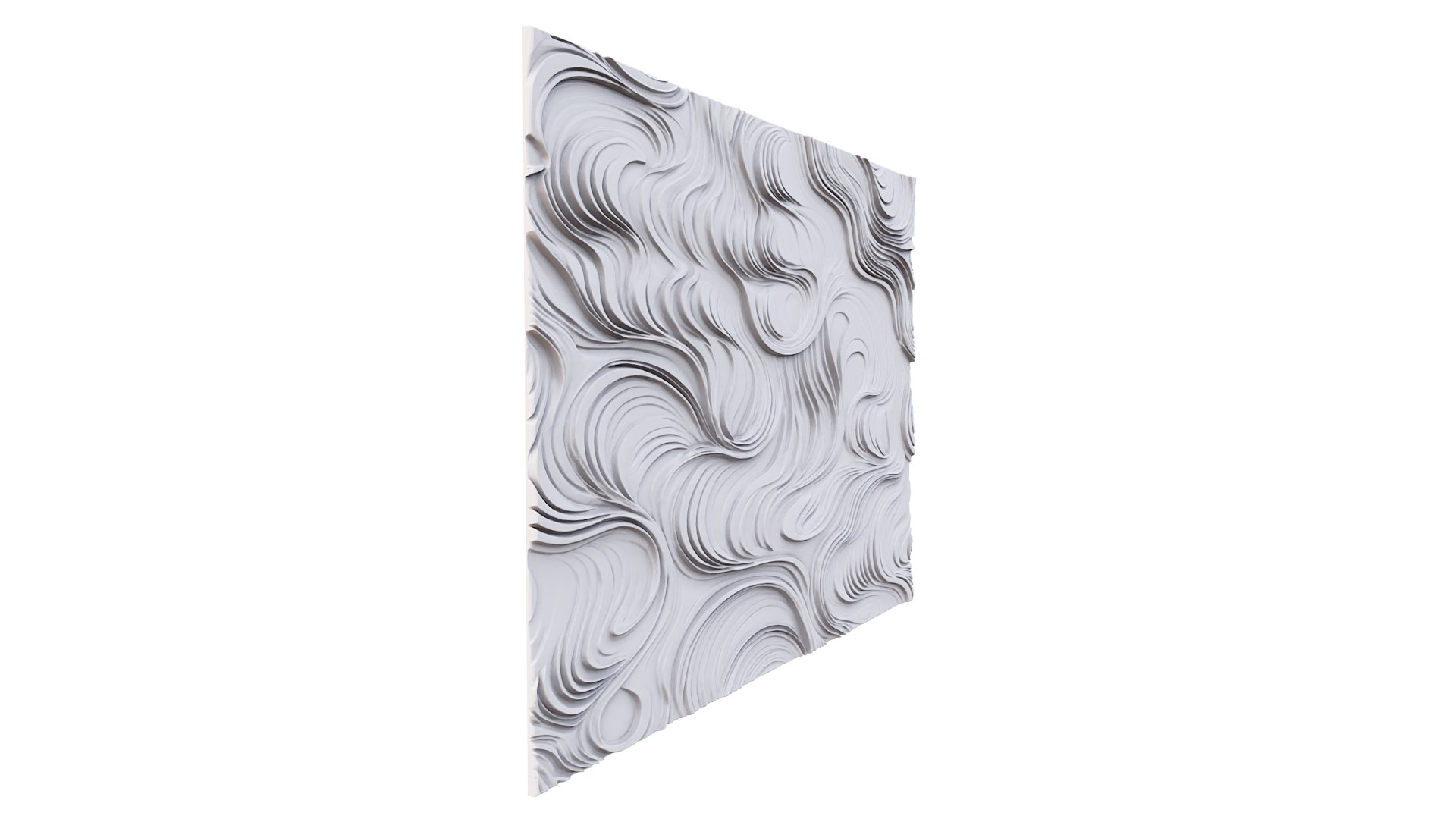 Modern Panel Wall Decor Set Wall Relief Mural CNC 68 3D Model ...