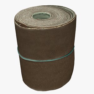 3D Sandpaper Roll 01