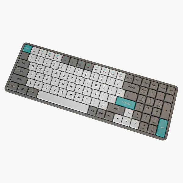 modelo 3d Teclado compacto 1800 gris - TurboSquid 2074424