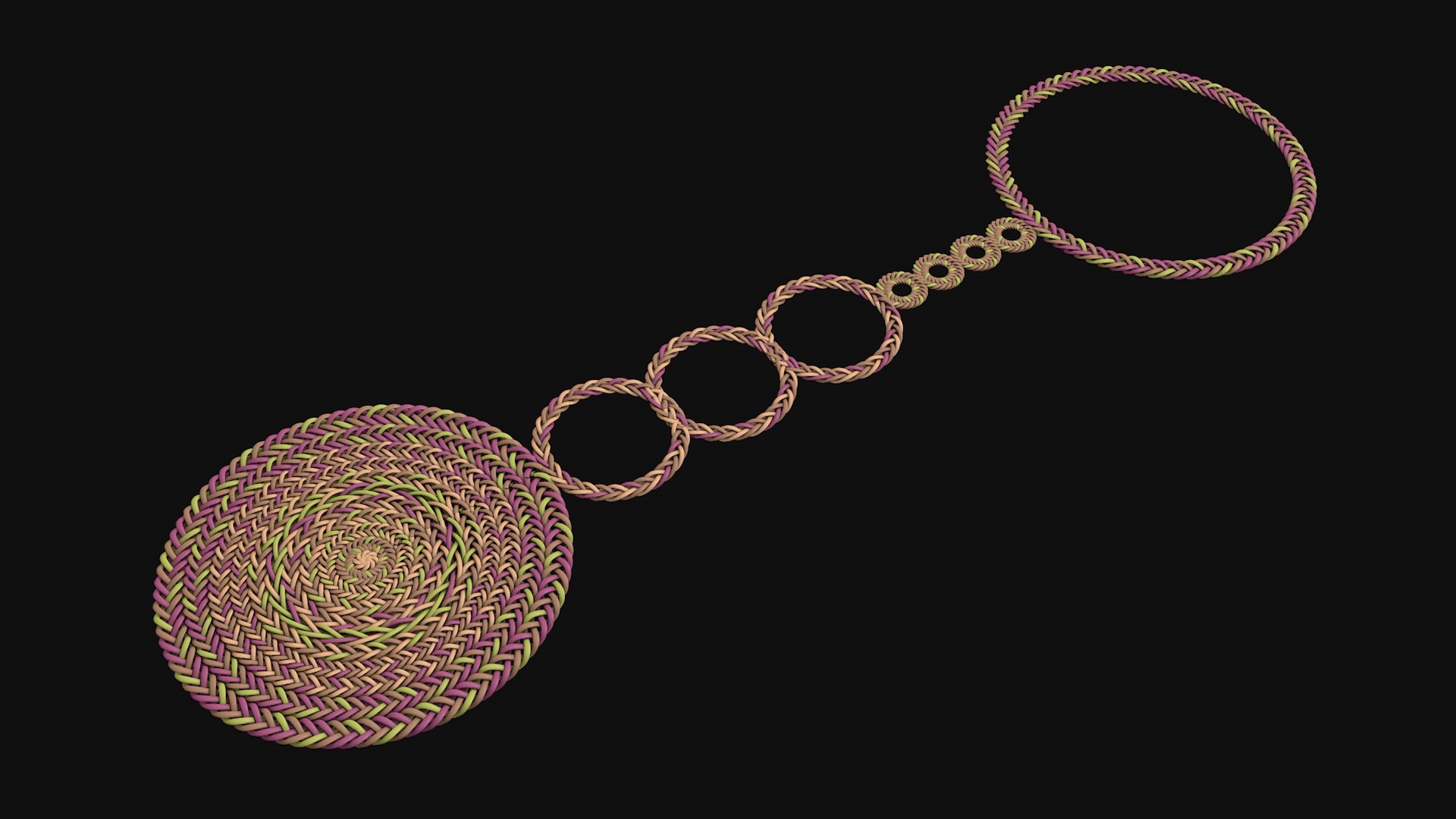 Round Braid Rope PATTERNS 3D Model - TurboSquid 2315847