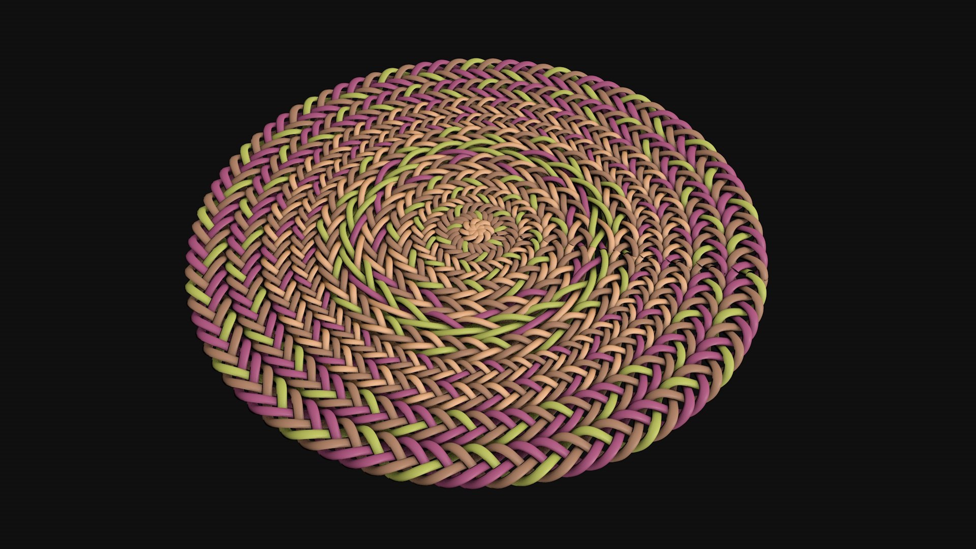 Round Braid Rope PATTERNS 3D Model - TurboSquid 2315847