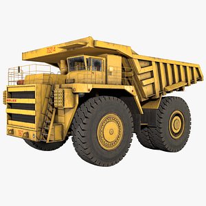 low-poly belaz 75214 model