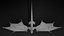 Lowpoly animierter Sturmdrache