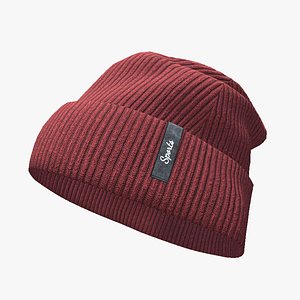 3D model Beanie cap winter hat PBR game ready Low-poly