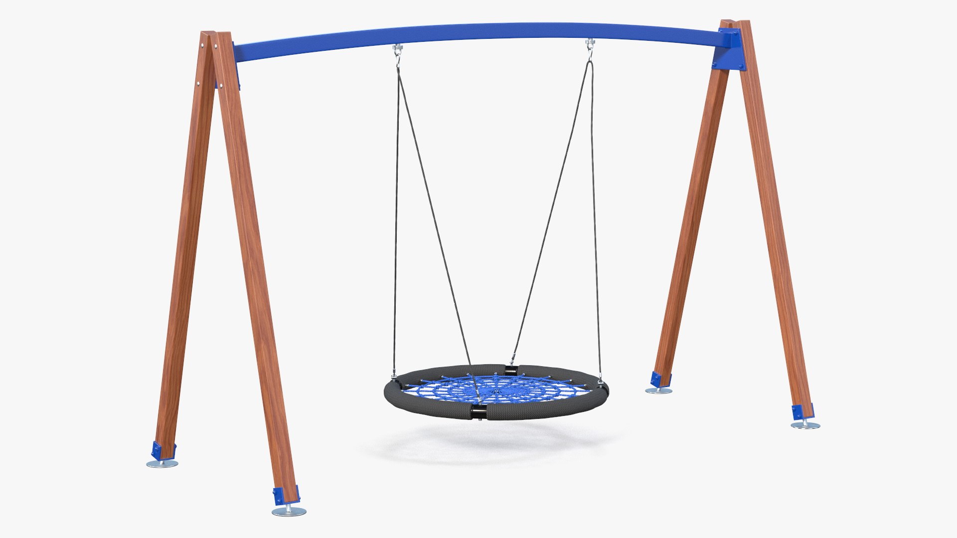Spider Web Saucer Swing Blue 3D model preview