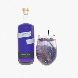 3D drink empress 1908 gin