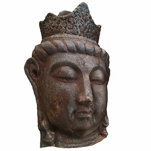 budha mask 3d c4d