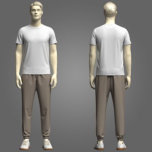 3D Mens Causal Outfit model