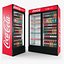 coca-cola fridges 3d model