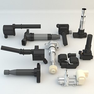 10 engine car pieces model