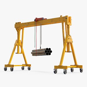 Industrial Gantry Crane with Steel Pipes