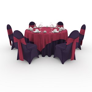 Banquet Table and Chair 67 model