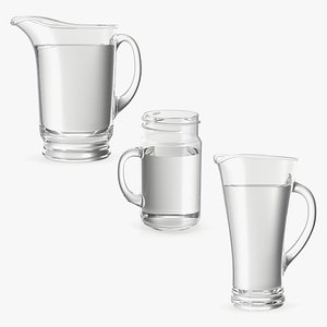 Glass Jugs With Water Collection 3
