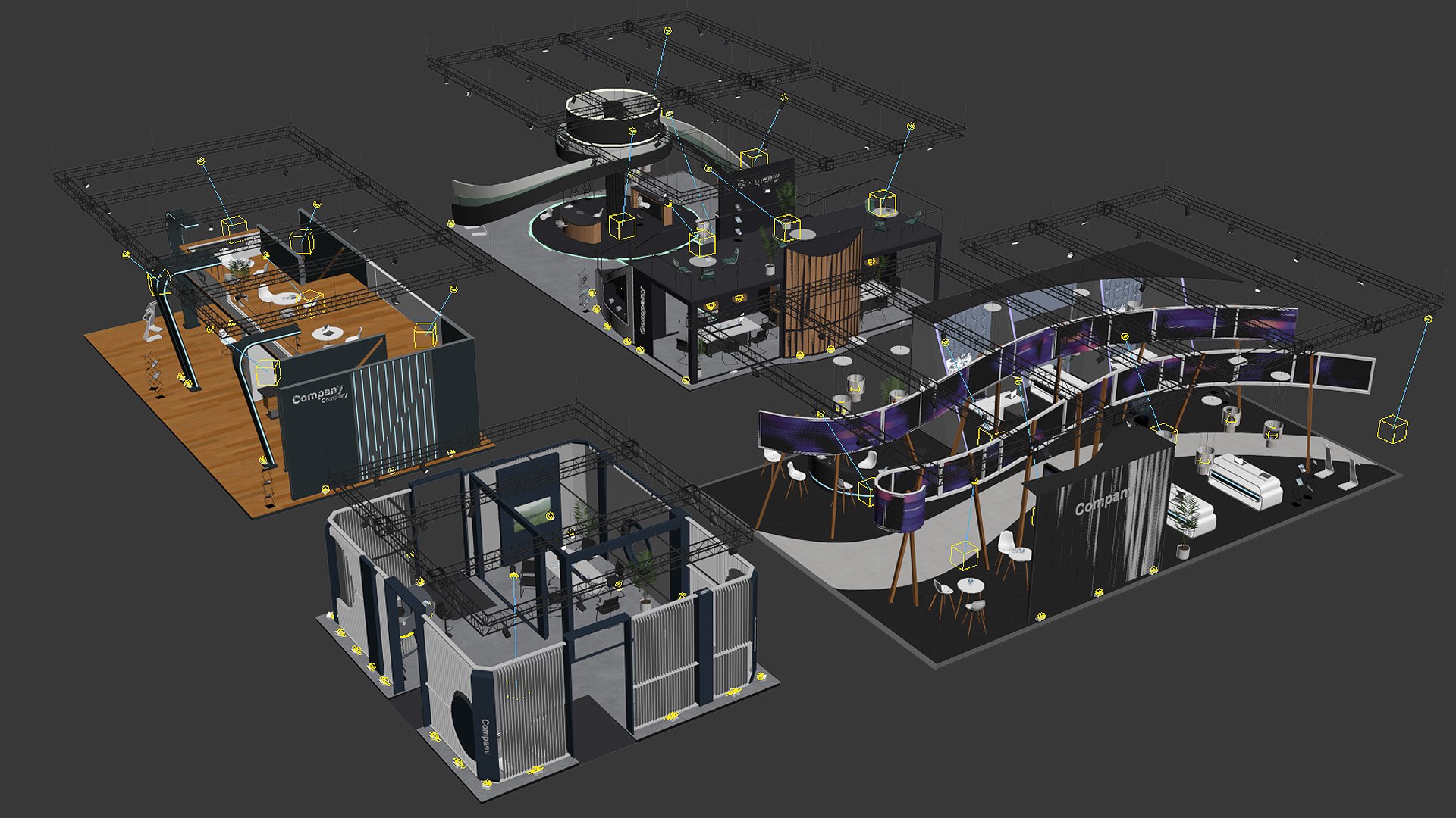 exhibition stand model https://p.turbosquid.com/ts-thumb/na/6Xcedi/WkrH4VDH/e_00/jpg/1603868704/1920x1080/fit_q87/e33f5234c3cd81e3c58bde4073ba76a49cf8622f/e_00.jpg