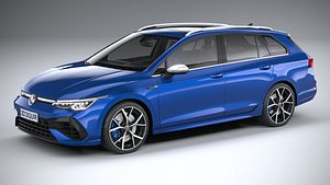 Volkswagen Golf R Estate 2022 3D model