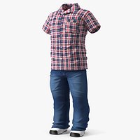 Plaid Casual Outfit for Dwarf Man