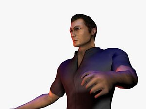 free urban police officer 3d model