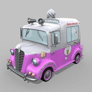 3d max ice cream van