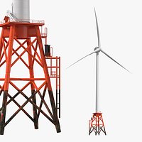 Massive Offshore Wind Turbine Foundation Frame