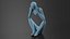 Contemplative Human Statuette