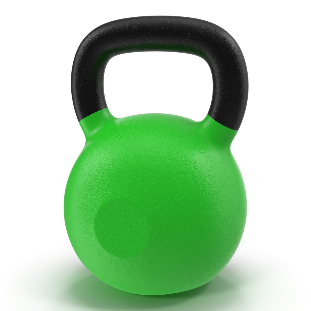 Kettlebell 2 Green 3d Model