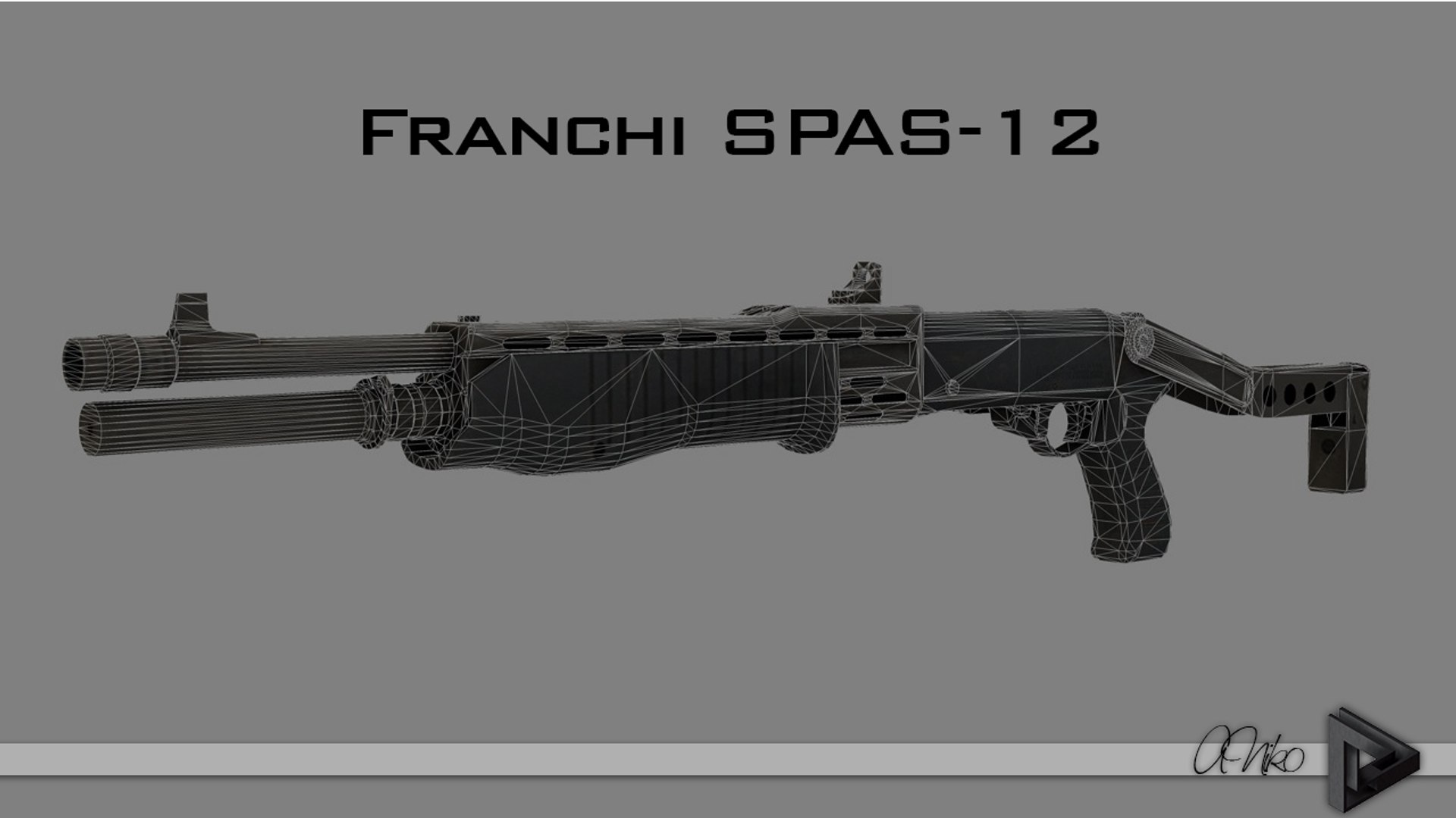 3d Model Franchi Spas-12