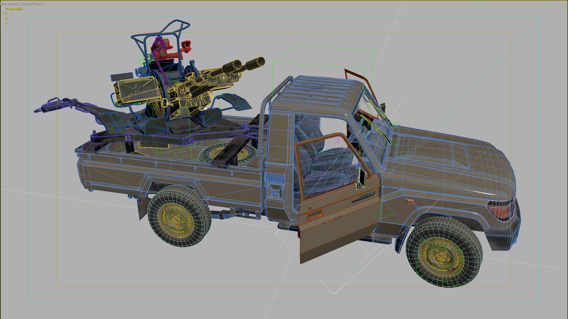 Militant Track with anti-aircraft autocannon ZU-23  terrorist track 3D model https://p.turbosquid.com/ts-thumb/na/PYXzqy/Eb/screenshot_01/png/1644694273/1920x1080/fit_q87/5892c31b3589cd86fe0d52ef2ddf9e69a85983fb/screenshot_01.jpg