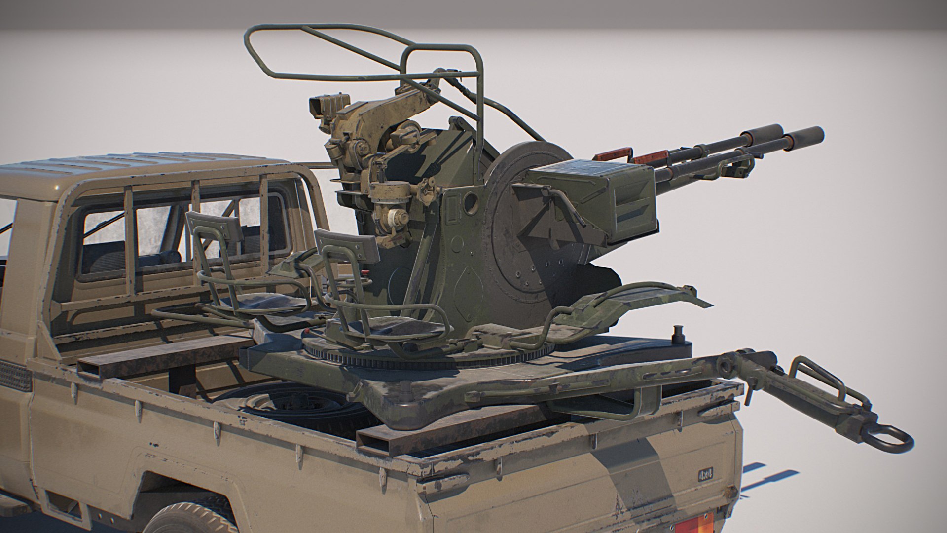 Militant Track with anti-aircraft autocannon ZU-23  terrorist track 3D model https://p.turbosquid.com/ts-thumb/na/PYXzqy/Pj/terrocar_05/jpg/1644694272/1920x1080/fit_q87/09734729c1abf7524c5f12ccd9c83c688d601ea0/terrocar_05.jpg