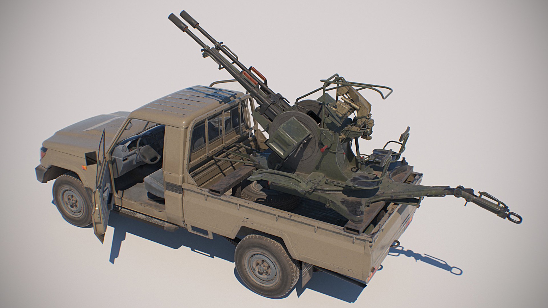 Militant Track with anti-aircraft autocannon ZU-23  terrorist track 3D model https://p.turbosquid.com/ts-thumb/na/PYXzqy/QL/terrocar_06/jpg/1644694270/1920x1080/fit_q87/348c01022843f5bf6c7eba2b16a6db020db36ac9/terrocar_06.jpg