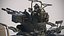 Militant Truck with anti-aircraft autocannon ZU-23  terrorist truck